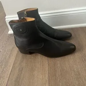 Gucci | Shoes | Gucci Mens Adel Gg Leather Ankle Boots  display picture 1